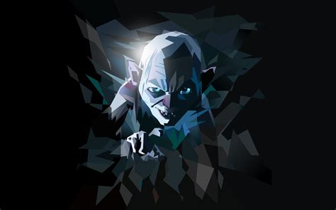 Gollum Low Poly The Lord Of The Rings Digital Art Wallpapers Hd