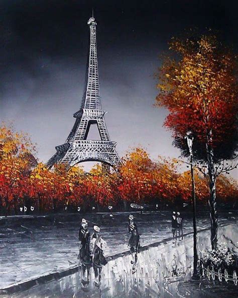 Dealcrafty Strolling Next To The Eiffel Tower Paint By Number Kit