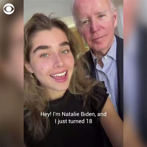 Cbs News On Twitter President Joe Biden Joined His 18 Year Old Granddaughter Natalie Biden