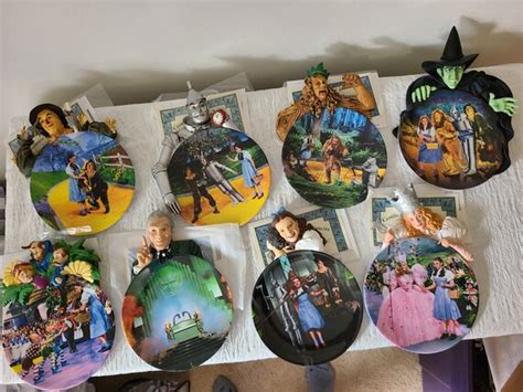 Wizard Of Oz Bradford Exchange 3d Plates Collection Of 8 Etsy