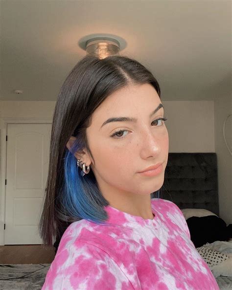 Tiktok Star Charli Damelio Dyes Her Hair Blue After Giving A Nose Job