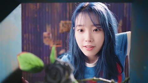 Asian Blue Hair Dyed Hair Lee Ji Eun Women 1920x1080 Wallpaper