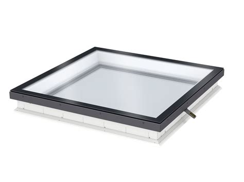 Velux Integra Cvu Triple Glazed Electric Flat Glass Flat Roof Window 120x90cm With Isu 2093