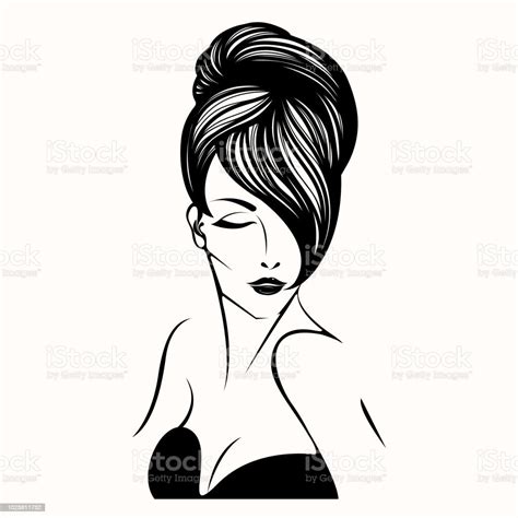 Style Beauty And Hair Salon Illustration Stock Illustration Download Image Now Hair Bun