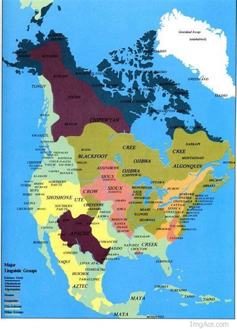 Native American Language Groups Monday Map Artofit