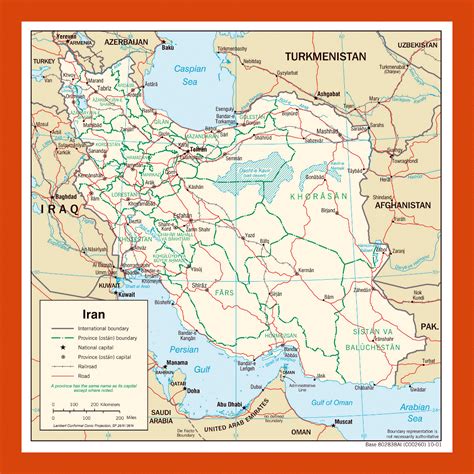 Administrative Map Of Iran Ontheworldmap The Best Porn Website