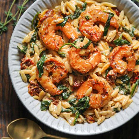 Shrimp Orzo 30 Minute One Pan Meal Tasty Made Simple