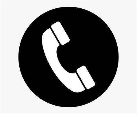 Phone Icon In A Circle Phone Icon Png Black Free Transparent Png