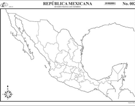 Mapa De Mexico Con Division Politica Sin Nombres Brainlylat Images