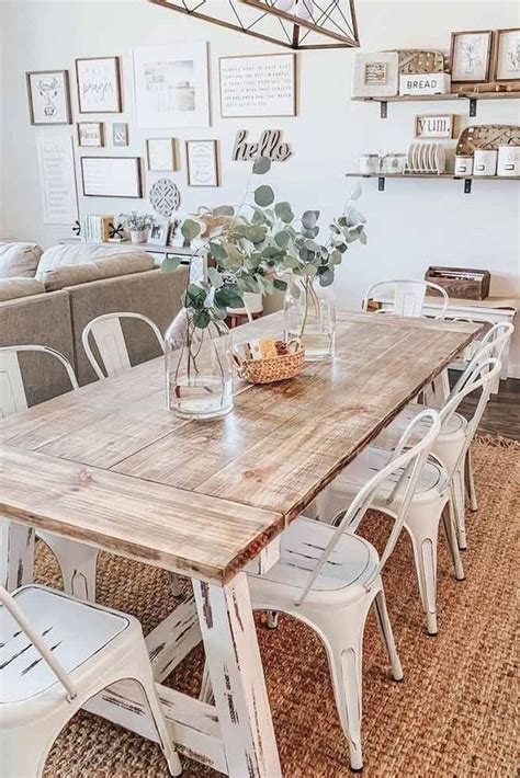 30 Relaxing Farmhouse Dining Room Design Ideas To Try Coodecor