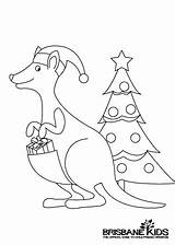 Colouring Christmas Australian Sheets Animals Themed Aussie Kids Kangaroo Xmas Cards Card Pages Coloring Printable Print Templates Koala Boomers Crafts sketch template