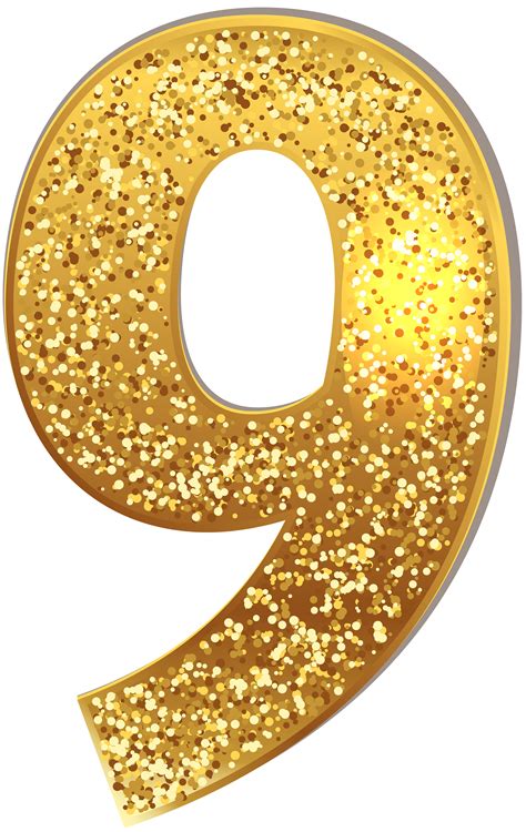 Gold Numbers Png Gold Numbers Clipart Png Transparent Cartoon Free