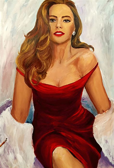 I've recreated her with her natural red hair here, for a more accurate portrayal of how she would have looked most of her life. Women in painting