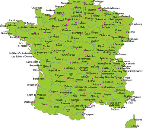 Cartes de france, principales villes, cm2. Voyage - France - Villes » Vacances - Arts- Guides Voyages