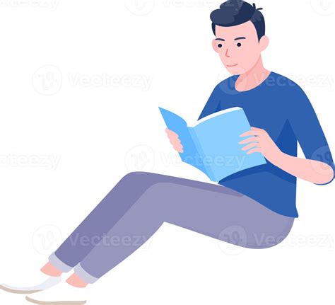 Man Reading Book 19617137 Png