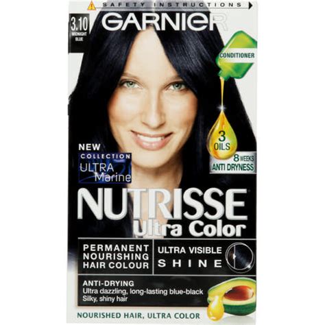 Henna dyes the hair red and indigo dyes the hair blue so when applied together, they dye the hair black. Garnier Nutrisse Ultra Colour Permanent Nourishing Hair ...