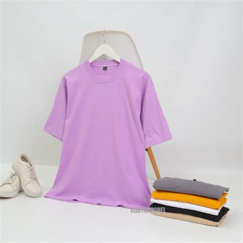 Jual OVR24S Kaos Polos Oversize Pria Wanita Cotton Combed 24s Tshirt
