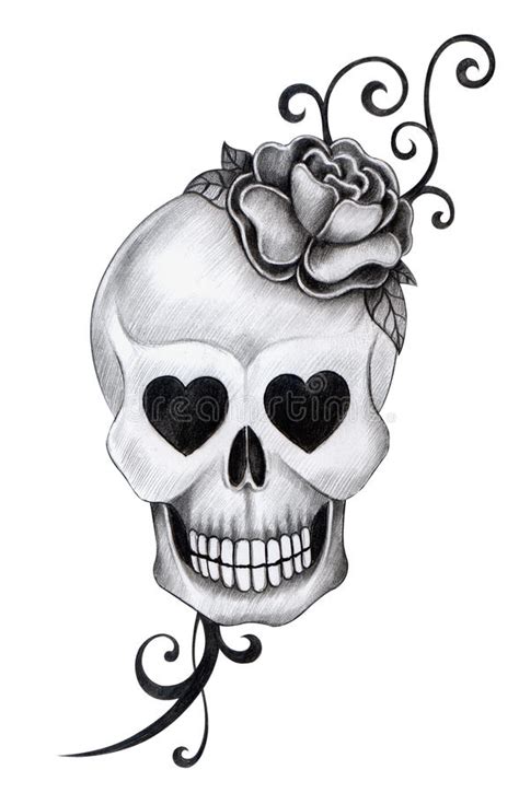 Les marques sur la carapace de ce cafard ressemblent beaucoup à celles de la tête de mort. Art skull head tattoo. stock illustration. Illustration of ...