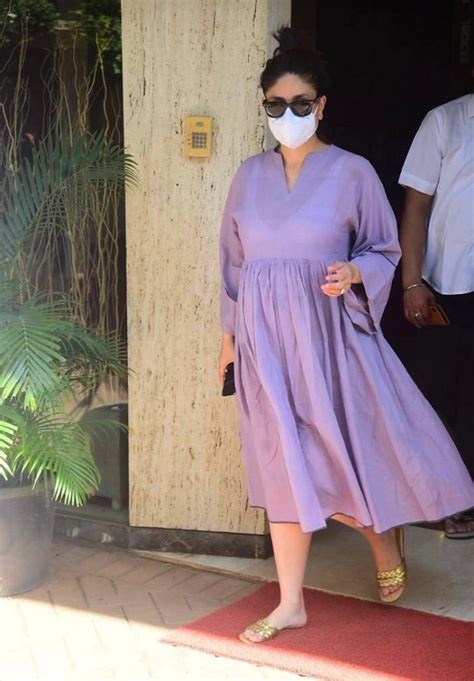 Kareena Kapoor Khan Aces The Maternity Fashion Sporting A Breezy Lavender Dress
