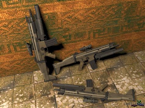 Fn Scar Acog M203 For Aug Aug Counter Strike Source Модели