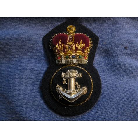 Superb British Naval Bullion Badge Wanchor Royal Navy Navy Badges