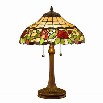 Tiffany Table Lamp Floral Glass Amora Lamps