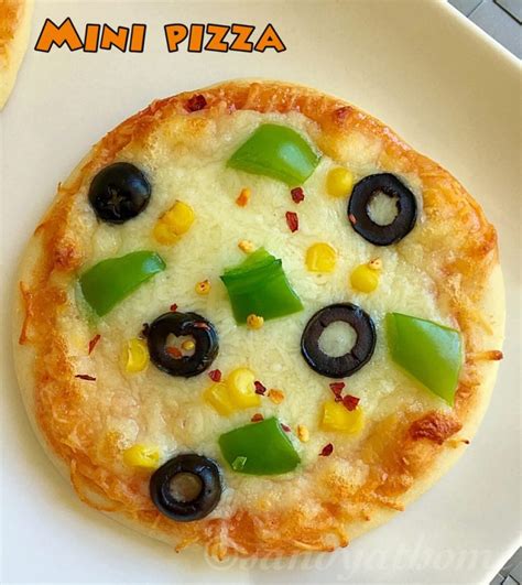 Mini Pizza Recipe How To Make Mini Pizza Sandhyas Recipes