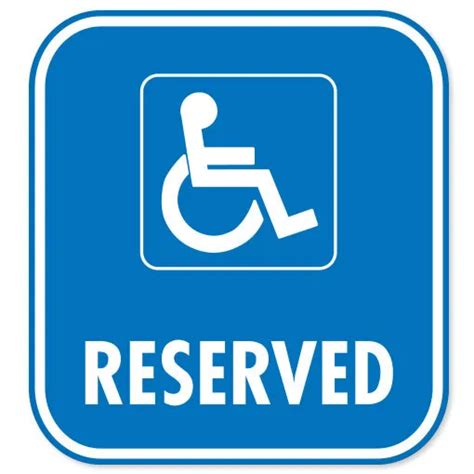 Handicap Parking Sign Sticker Decal 4 X 4 300 Picclick