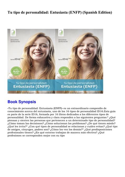 Ppt Ebook Tu Tipo De Personalidad Entusiasta Enfp Spanish Edition Powerpoint Presentation Id