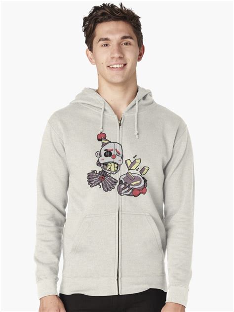 Ennard Loves Exotic Butters Zipped Hoodie By Breadsthetics Redbubble