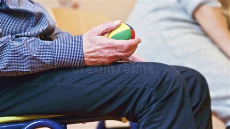 Senior Man Holding Ball Picture Image 88038337