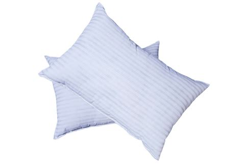 Pack Of 2 Hotel Quality Egyptian Stripe Pillows Luxury Soft Hollowfibre Filled Ebay