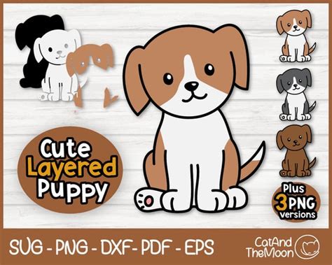 Cute Puppy Svg Svg Cut File Png Dog Svg Baby Farm Animal Baby Dog Png