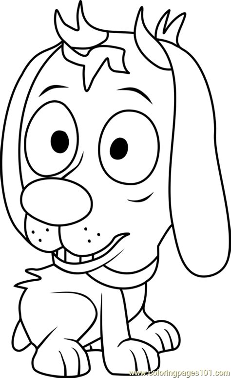 Pound Puppies Girl Puppy Coloring Page For Kids Free Pound Puppies