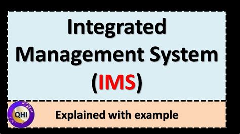 An integrated management system (ims) combines multiple management system standards to which an organization is registered. Integrated Management System (IMS) - Explained elaborately ...