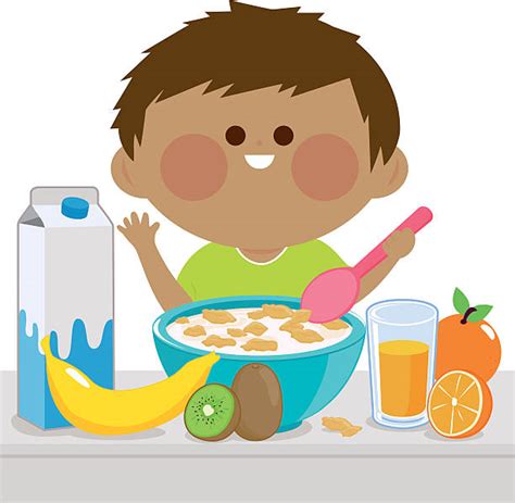 Child Eating Breakfast Clipart 101 Clip Art