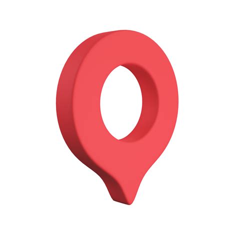 Free Red Pin For Pointing The Destination On The Map 3d Illustration