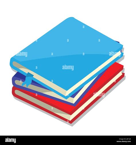 Illustration Of Closed Books On White Background Education Concept