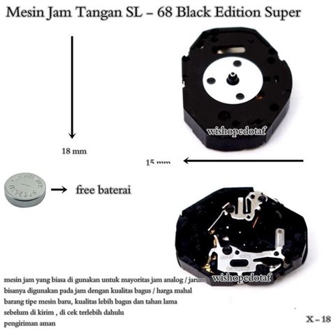 Jual Mesin Jam Tangan Sl 68 Black Edition Super Di Lapak Wof Bukalapak