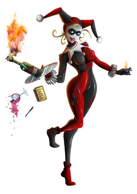 Character Art: Harley Quinn Cocktail - 2D Digital, Concept art