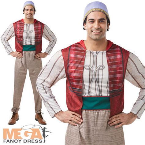 aladdin mens fancy dress disney arabian prince fairy tale adults costume hat ebay