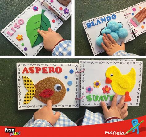 Varios juegos diertidos pensado para niños y niñas de preescolar, para que aprendan divirtiéndose. 2 ideas fáciles para hacer tu libro sensorial de texturas ...