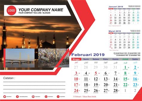 Desain Kalender Duduk 2019 Dengan Coreldraw Free Cdr