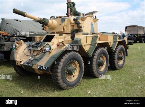 Alvis Saladin 6x6 Armoured Armored Car Stock Photo Alamy