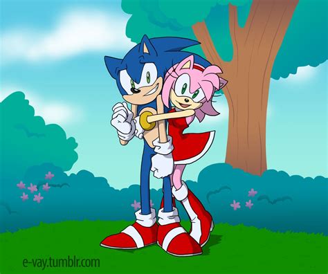 Sonamy Sonic And Amy Sonic Adventure Sonic