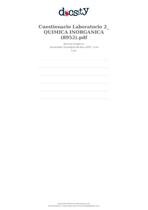 Docsity Cuestionario Laboratorio 2 Quimica Inorganica 8952 Pdf