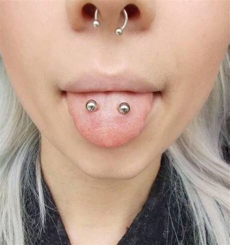 The piercing procedure does not differ much from the midline tongue one, only instead of one perforation, you would have two. Venom piercings | Double tongue piercing, Eye piercing ...