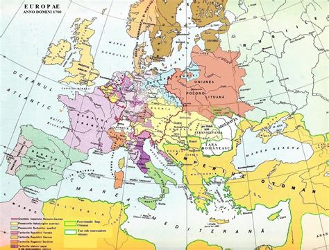 Map Of Europe In 1700 Map