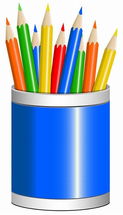 Pencil Clipart Cup Transparent Pencils Clip Crayons