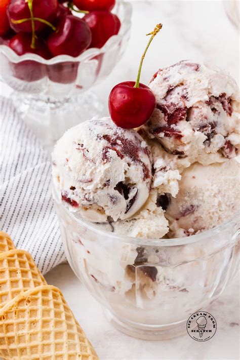 Homemade Cherry Ice Cream